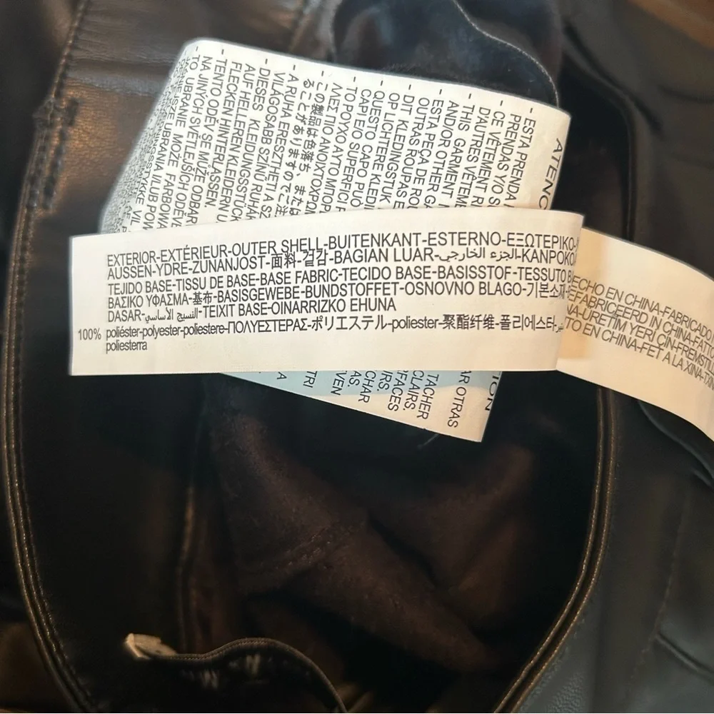 Zara Francine’s Black Full Length Faux Leather High Rise Bloggers Favorite Pants